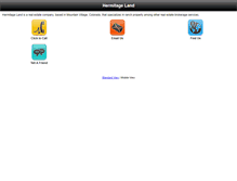 Tablet Screenshot of hermitageland.com